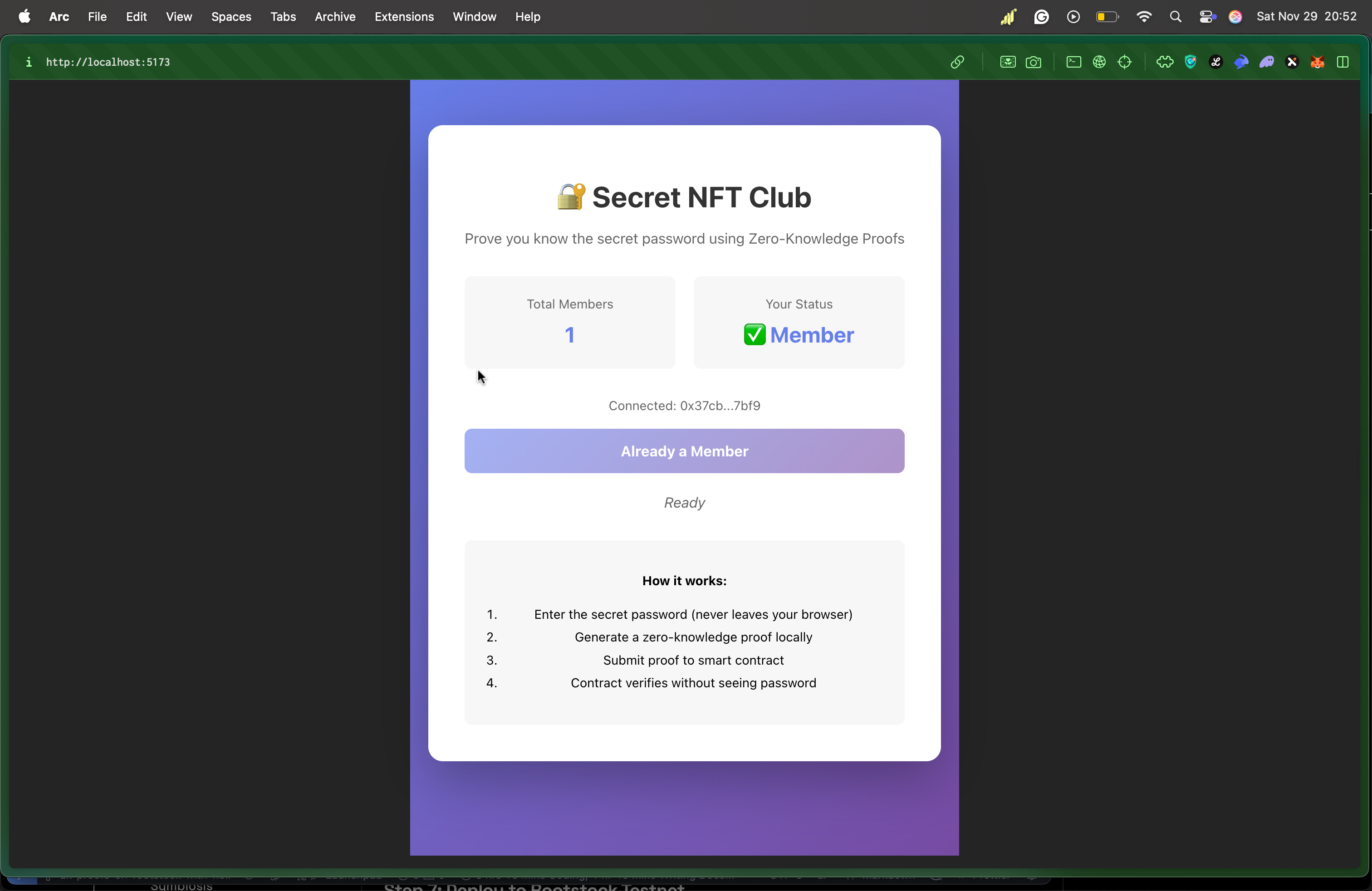 Secret NFT Club - Valid member
